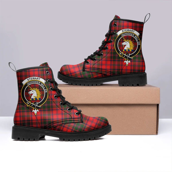 Stewart of Appin Modern Tartan Classic Leather Boots