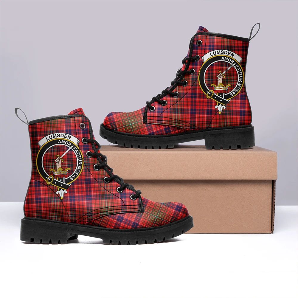 Lumsden Modern Tartan Classic Leather Boots