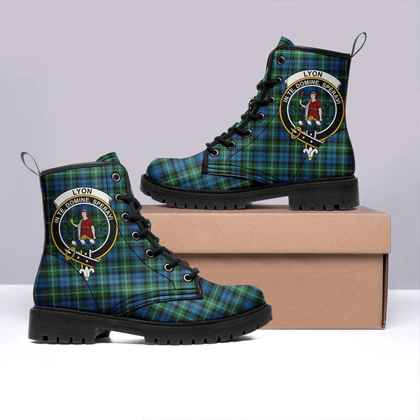 Lyon Clan Tartan Classic Leather Boots