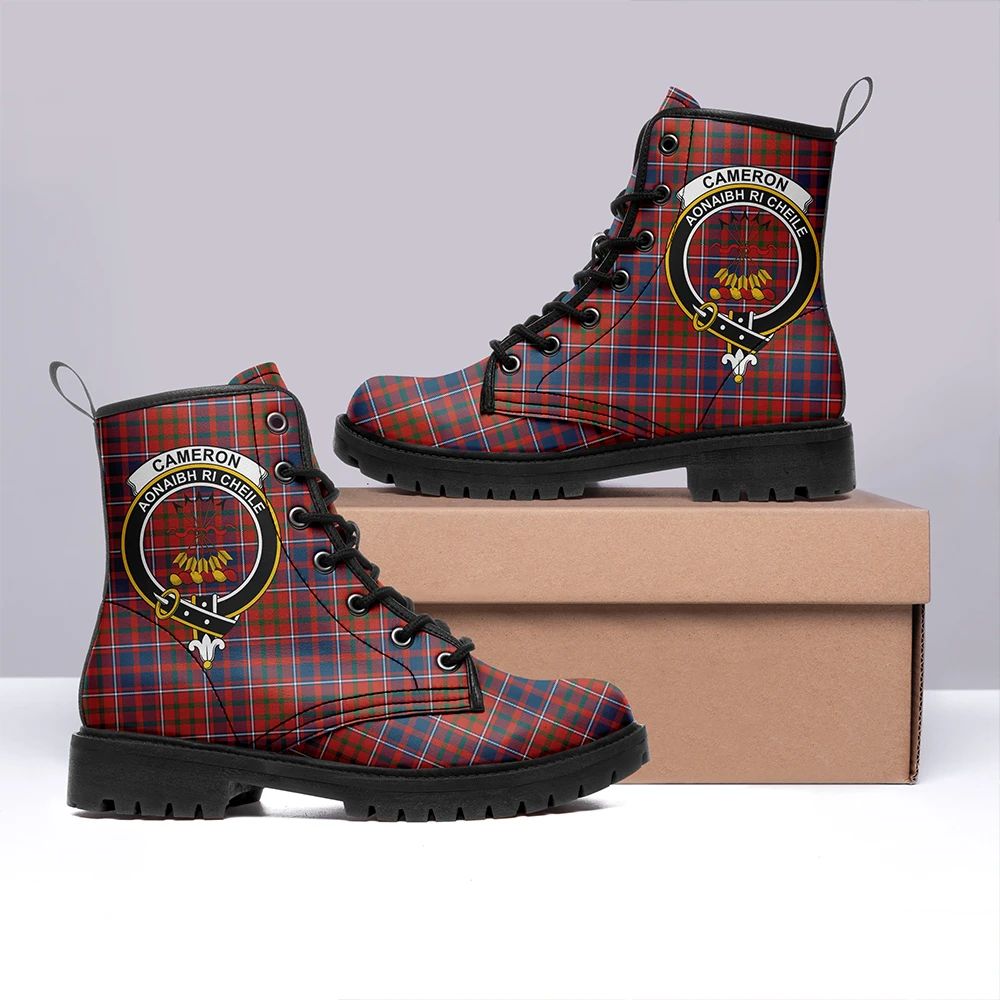 Cameron of Lochiel Ancient Tartan Classic Leather Boots