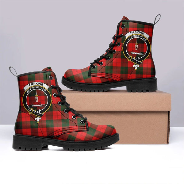 Erskine Modern Tartan Classic Leather Boots