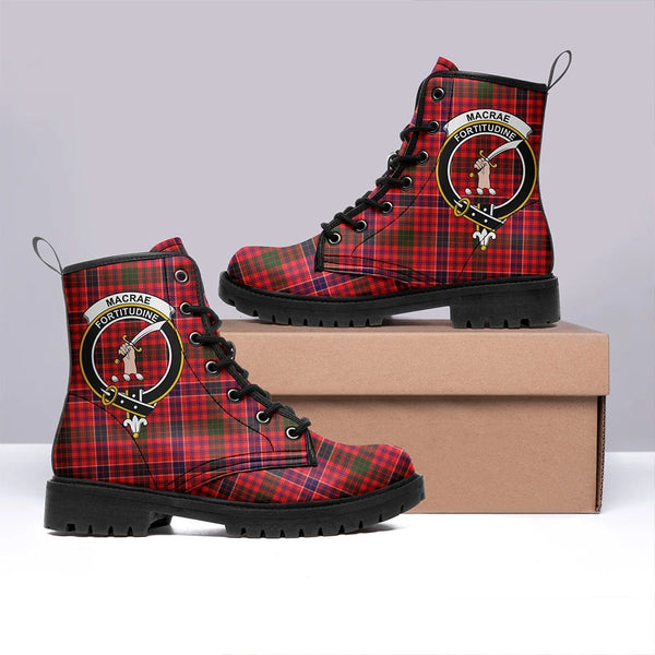 MacRae Modern Tartan Classic Leather Boots