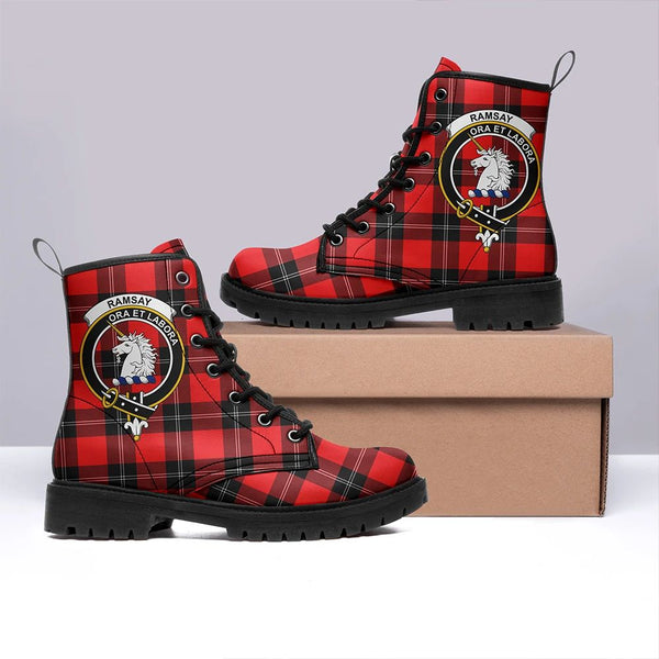 Ramsay Modern Tartan Classic Leather Boots