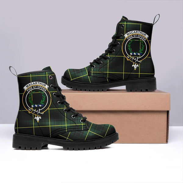 MacArthur Modern Tartan Classic Leather Boots