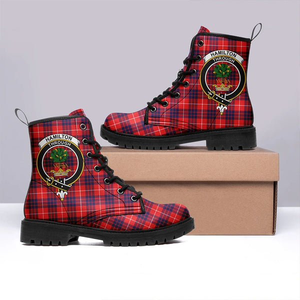 Hamilton Modern Tartan Classic Leather Boots