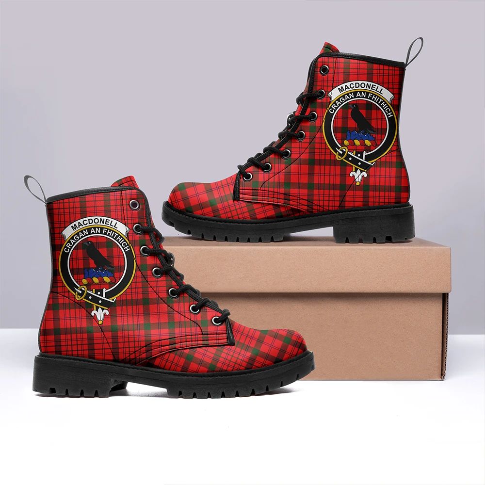 MacDonnell of Keppoch Modern Tartan Classic Leather Boots