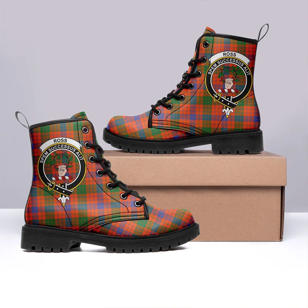 Ross Ancient Tartan Classic Leather Boots