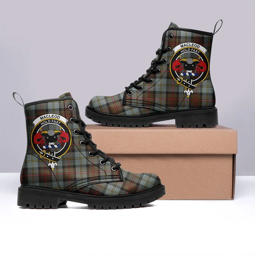 MacLeod of Harris Weathered Tartan Classic Leather Boots