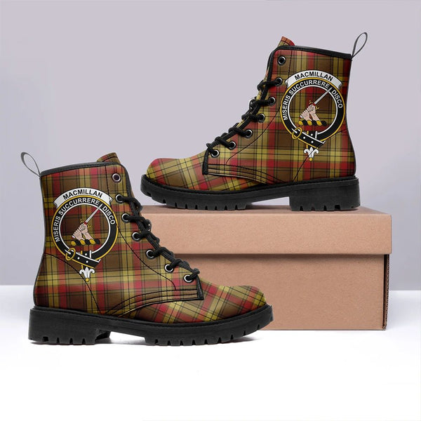 MacMillan Old Weathered Tartan Classic Leather Boots