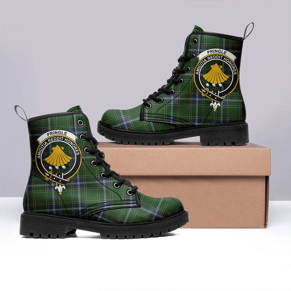 Pringle Tartan Classic Leather Boots