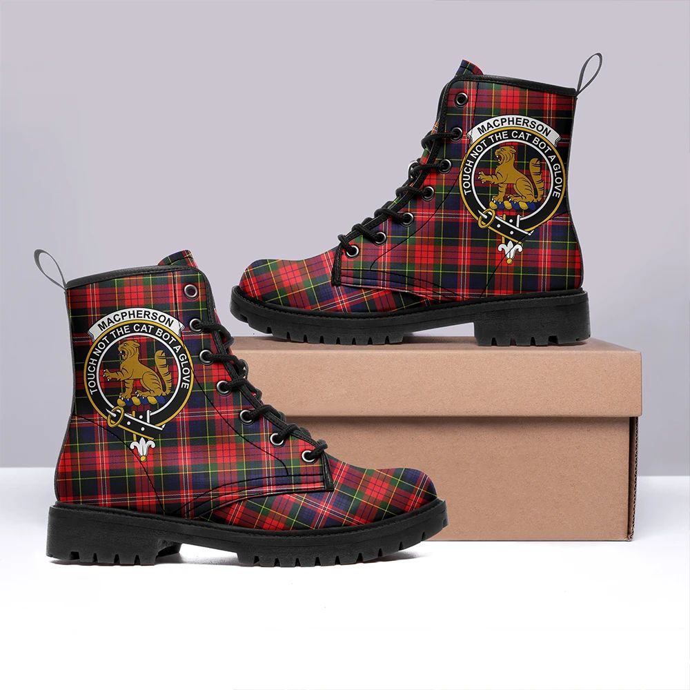 MacPherson Modern Tartan Classic Leather Boots