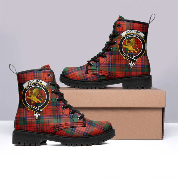 Nicolson Ancient Tartan Classic Leather Boots