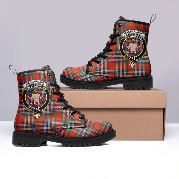 MacFarlane Ancient Tartan Classic Leather Boots