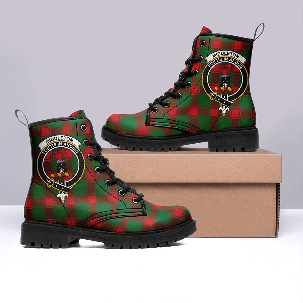 Middleton Modern Tartan Classic Leather Boots