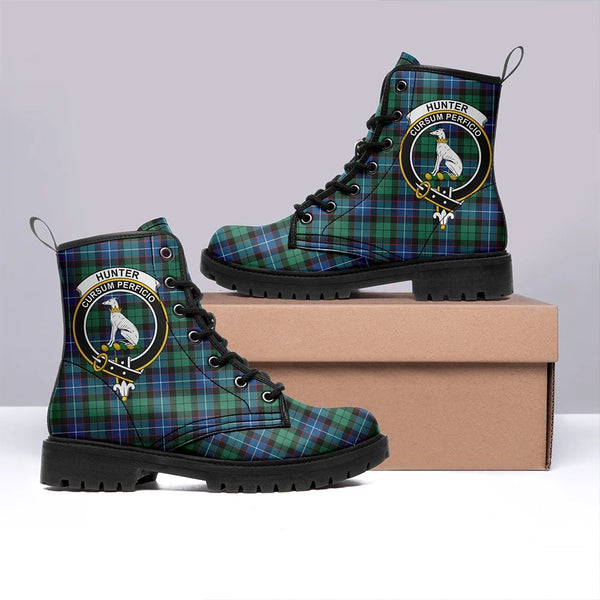 Hunter Ancient Tartan Classic Leather Boots