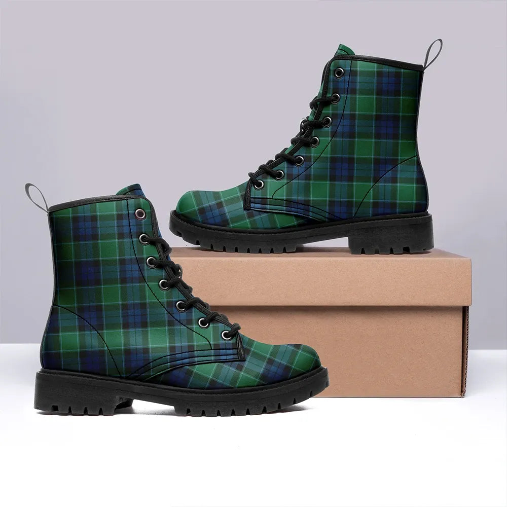 Graham of Menteith Ancient Tartan Classic Leather Boots