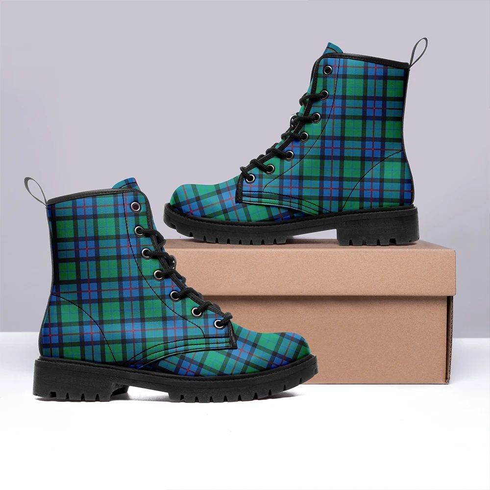 Flower Of Scotland Tartan Classic Leather Boots