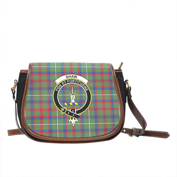 Shaw Green Modern Tartan Classic Saddle Bag