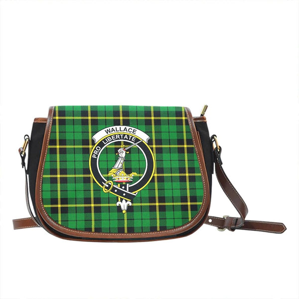 Wallace Hunting Green Tartan Classic Saddle Bag