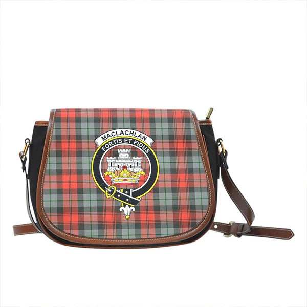 MacLachlan Weathered Tartan Classic Saddle Bag