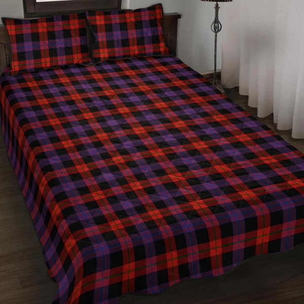 Brown Modern Tartan Classic Quilt Bed Set