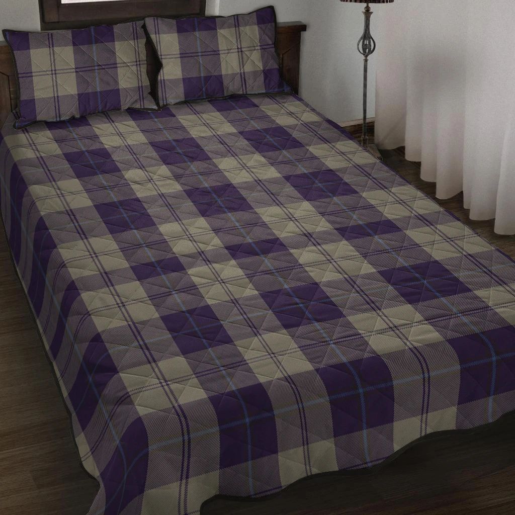 Cunningham Dress Blue Dancers Tartan Classic Quilt Bed Set