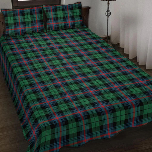 Urquhart Broad Red Ancient Tartan Classic Quilt Bed Set