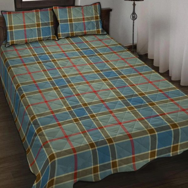 Balfour Blue Tartan Classic Quilt Bed Set