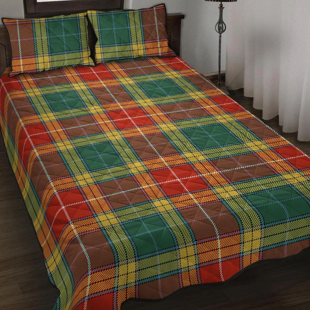 Buchanan Old Set Weathered Tartan Classic Quilt Bed Set