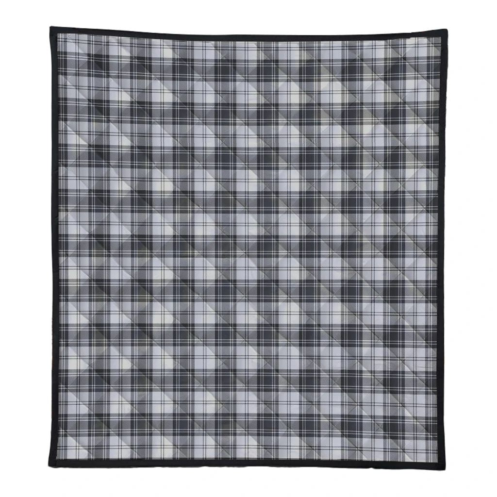 Douglas Grey Modern Tartan Classic Premium Quilt