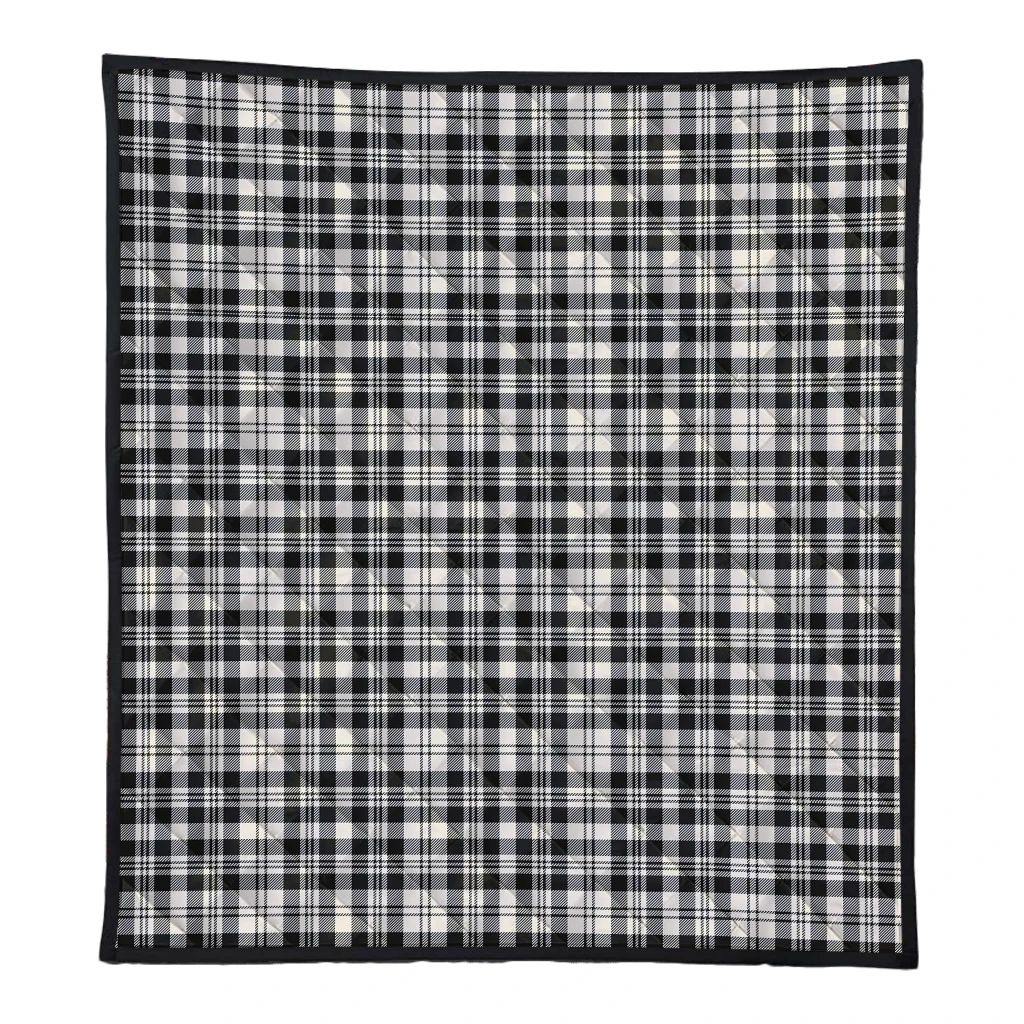 Scott Black & White Ancient Tartan Classic Premium Quilt