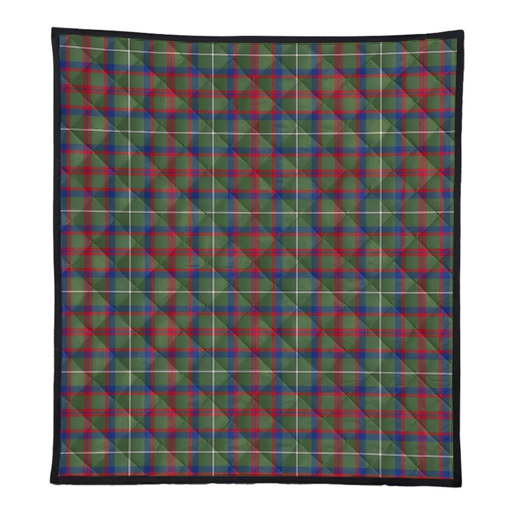 Shaw Green Modern Tartan Classic Premium Quilt