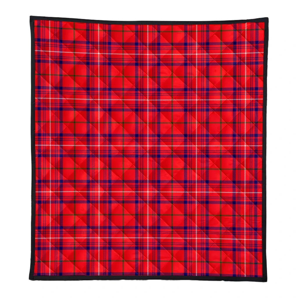 Rose Modern Tartan Classic Premium Quilt