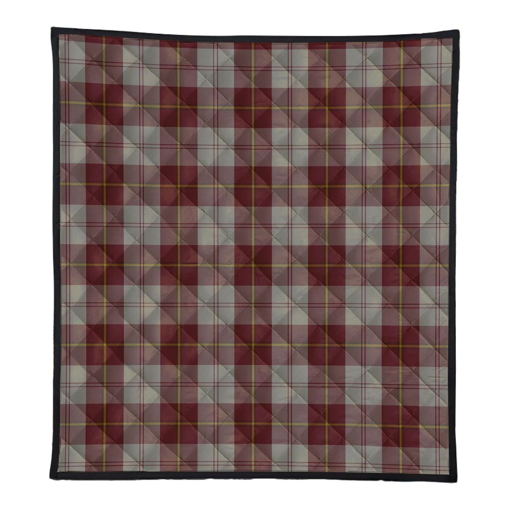 Cunningham Burgundy Dancers Tartan Classic Premium Quilt