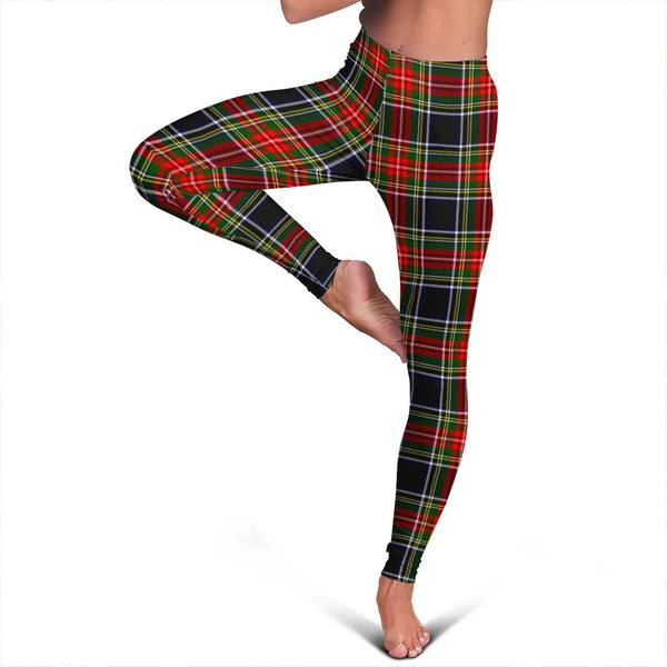 Stewart Black Tartan Classic Leggings