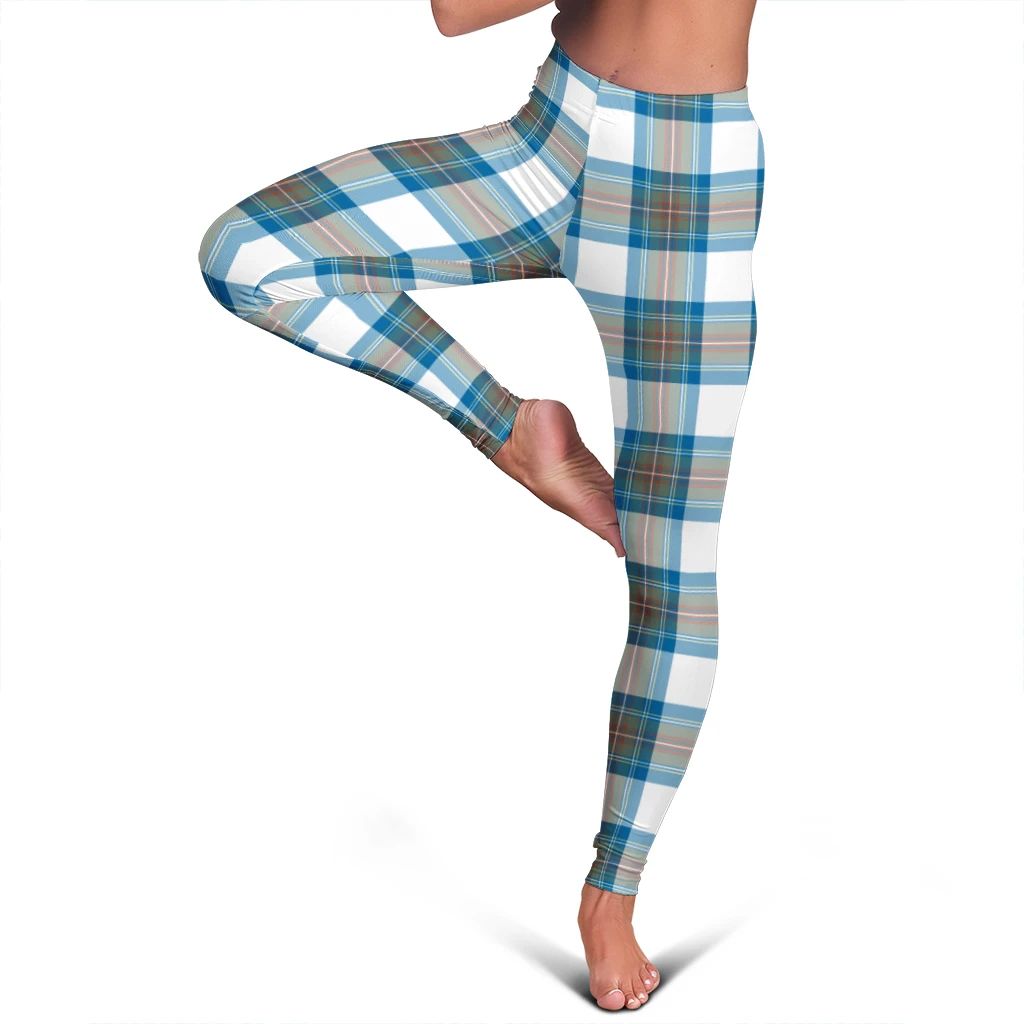 Stewart Muted Blue Tartan Classic Leggings