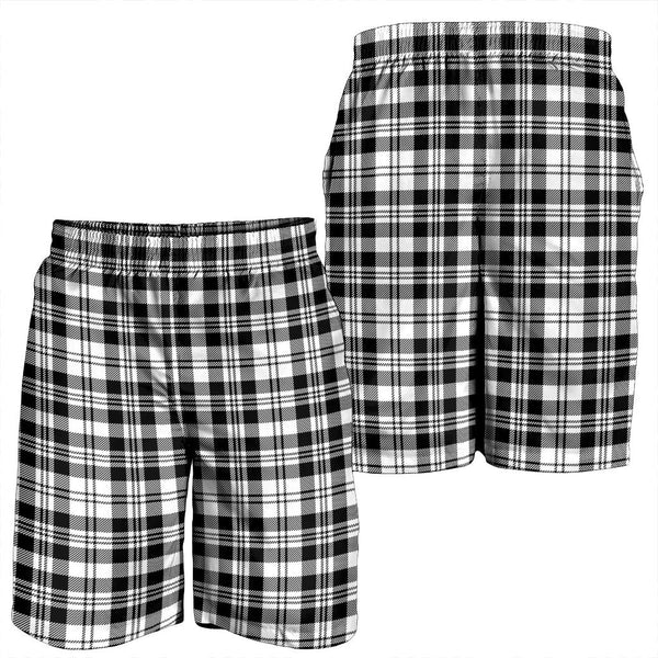 Scott Black & White Modern Tartan Classic Men's Shorts