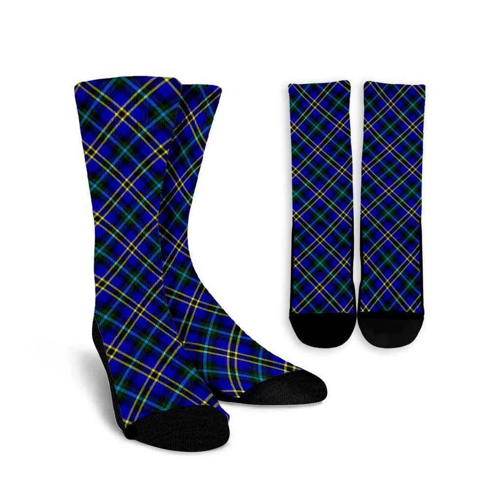 Weir Modern Tartan Classic Crew Socks