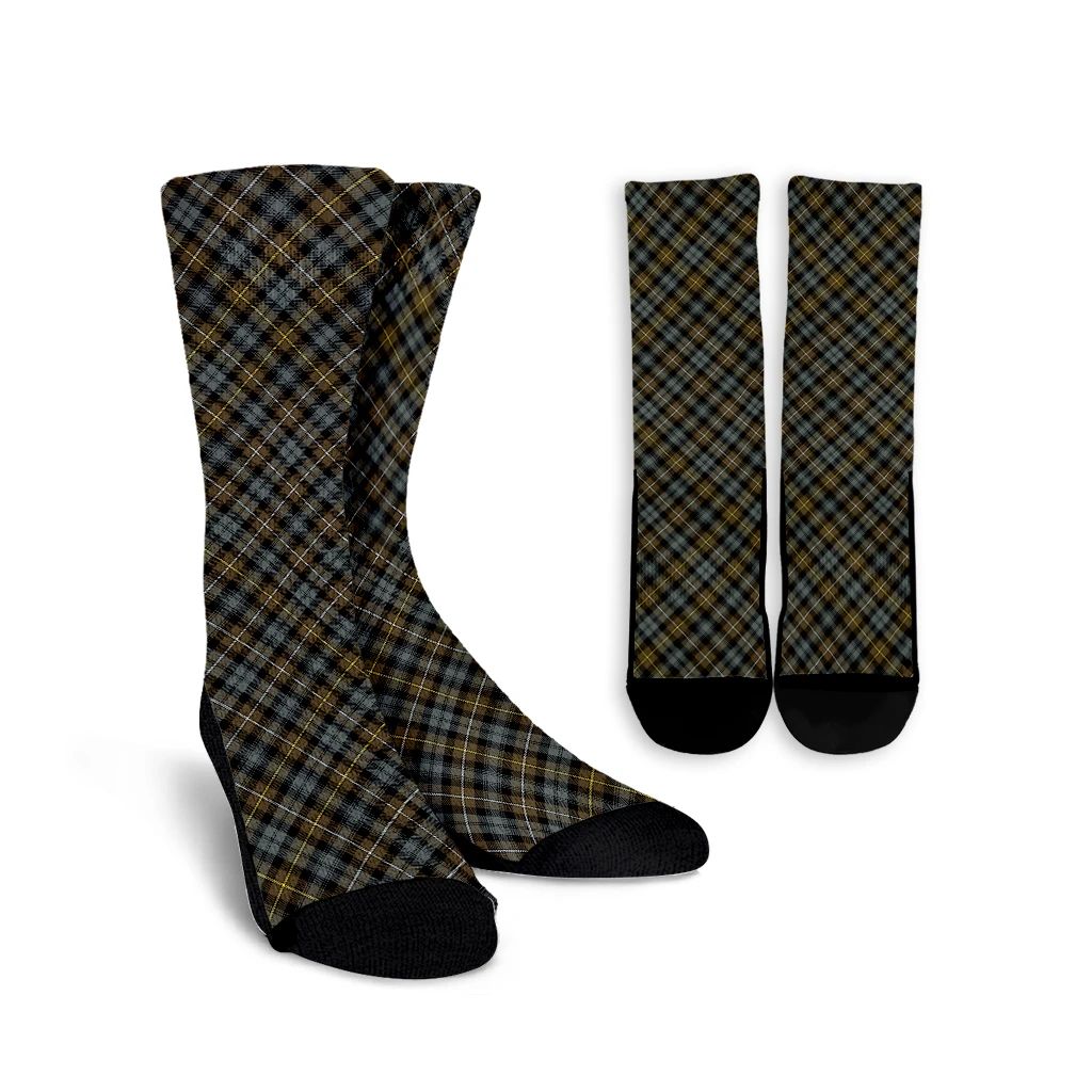 Campbell Argyll Weathered Tartan Classic Crew Socks