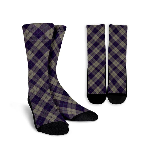 Cunningham Dress Blue Dancers Tartan Classic Crew Socks