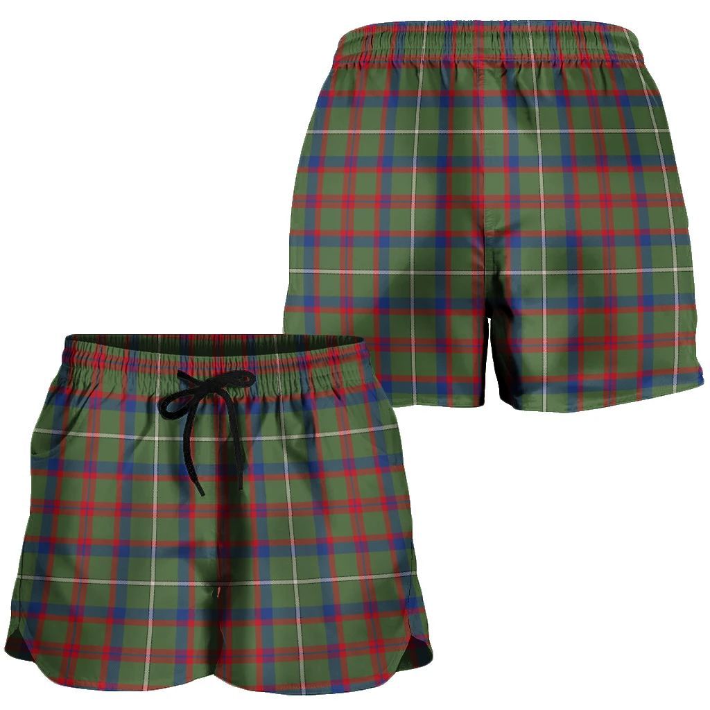 Shaw Green Modern Tartan Classic Women's Shorts