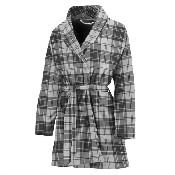 Douglas Grey Modern Tartan Classic Bath Robe