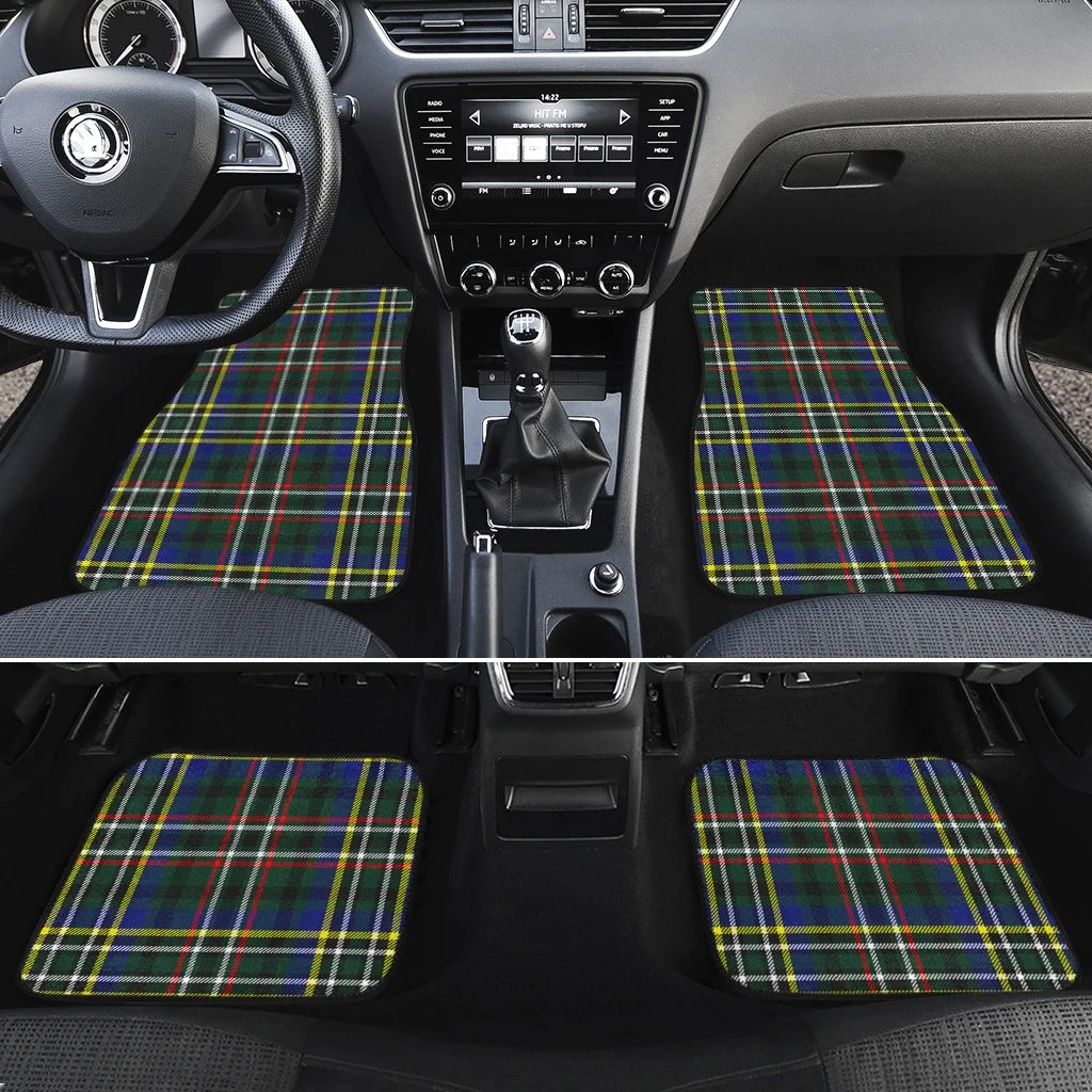 Scott Green Modern Tartan Classic Car Floor Mats