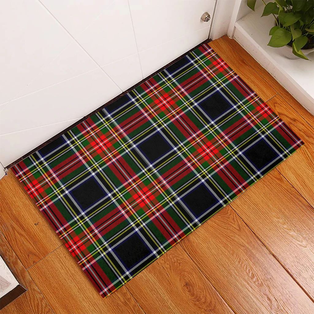 Stewart Black Tartan Classic Door Mat