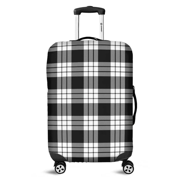 MacFarlane Black & White Tartan Classic Luggage Cover