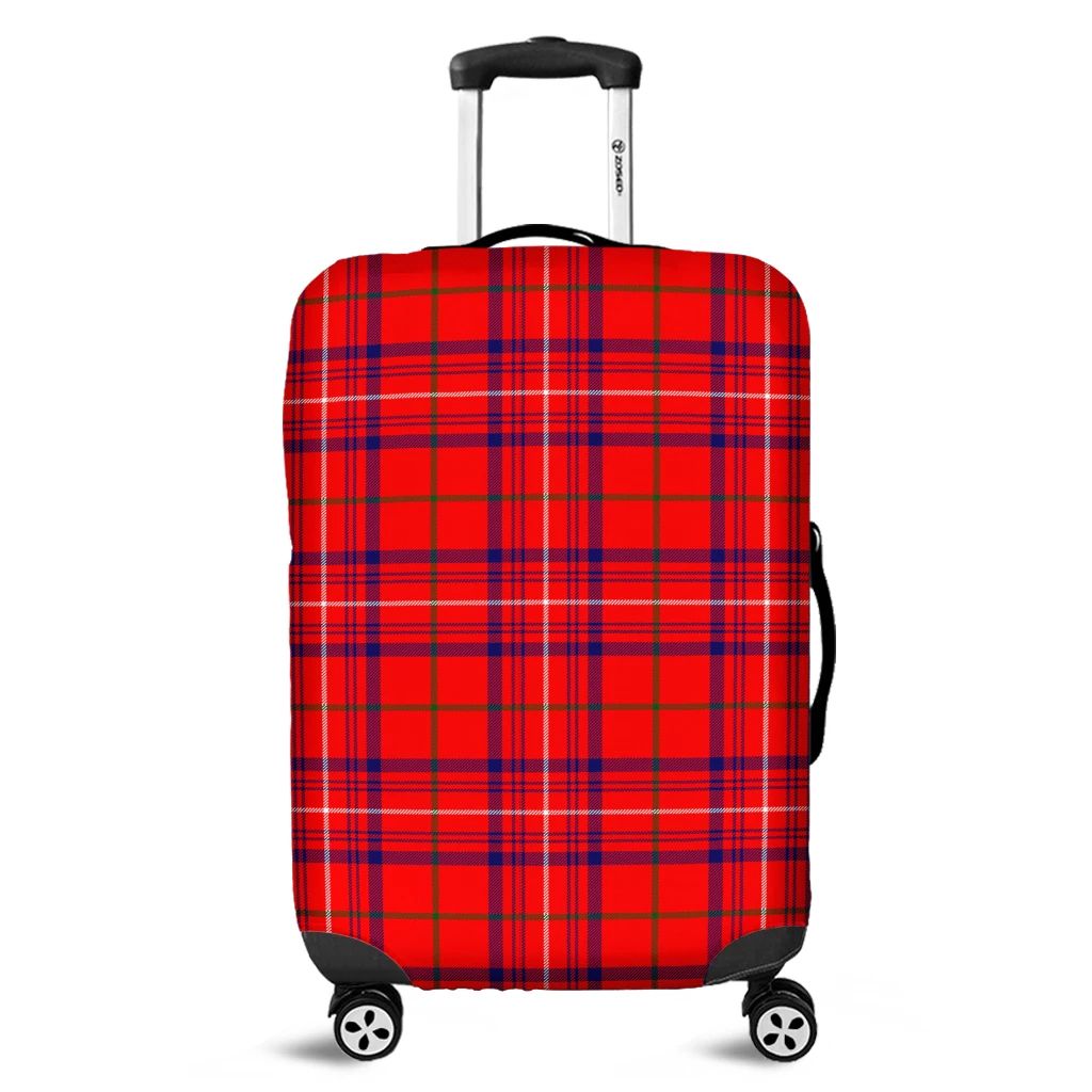 Rose Modern Tartan Classic Luggage Cover