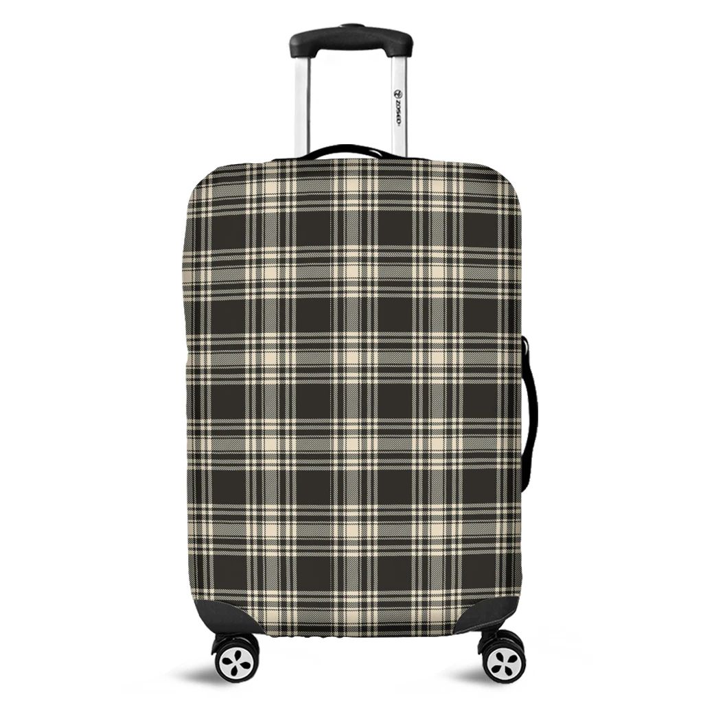 Menzies Black & White Ancient Tartan Classic Luggage Cover