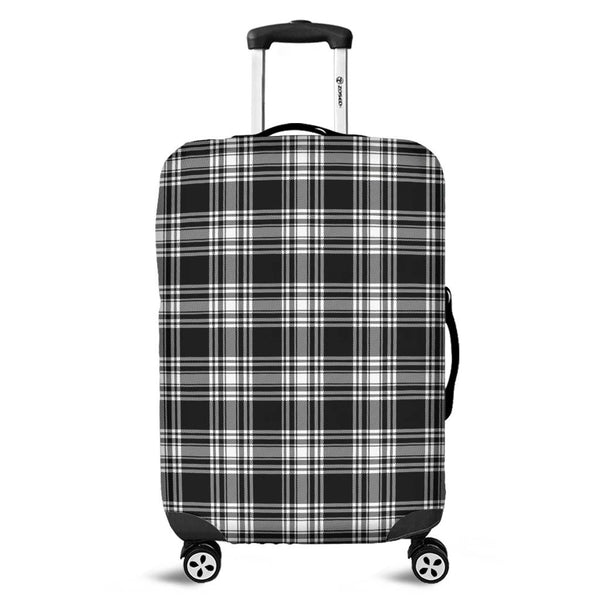 Menzies Black & White Modern Tartan Classic Luggage Cover