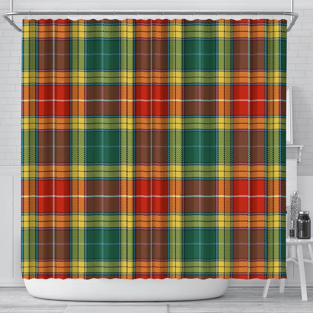 Buchanan Old Set Weathered Tartan Classic Shower Curtain