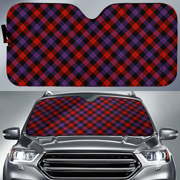 Brown Modern Tartan Classic Auto Sun Shade